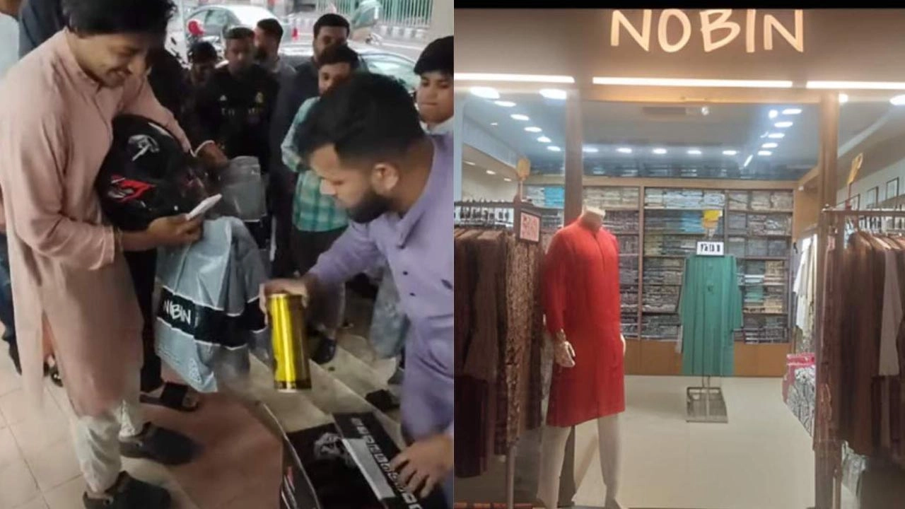 এবার পাল্টা ভিডিও প্রকাশ করে ফেসবুকে স্ট্যাটাস দিয়েছে নবীন ফ্যাশন।