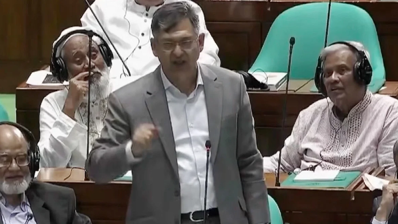 সংসদে বক্তব্য রাখছেন স্বরাষ্ট্রমন্ত্রী সালাউদ্দিন আহমদ ।। ছবি: সংগৃহীত