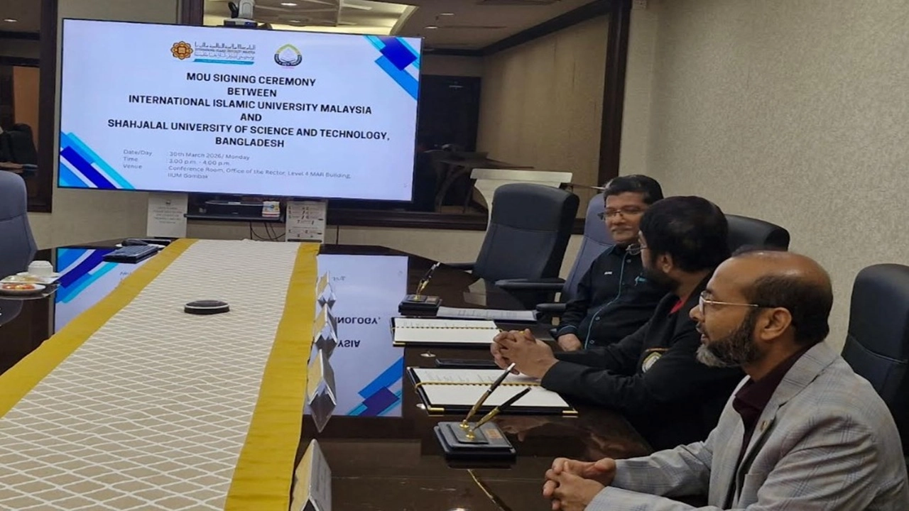 মালেশিয়ার আইআইইউএম ও আইএনটিআই’র সাথে শাবিপ্রবির সমঝোতা স্মারক স্বাক্ষর