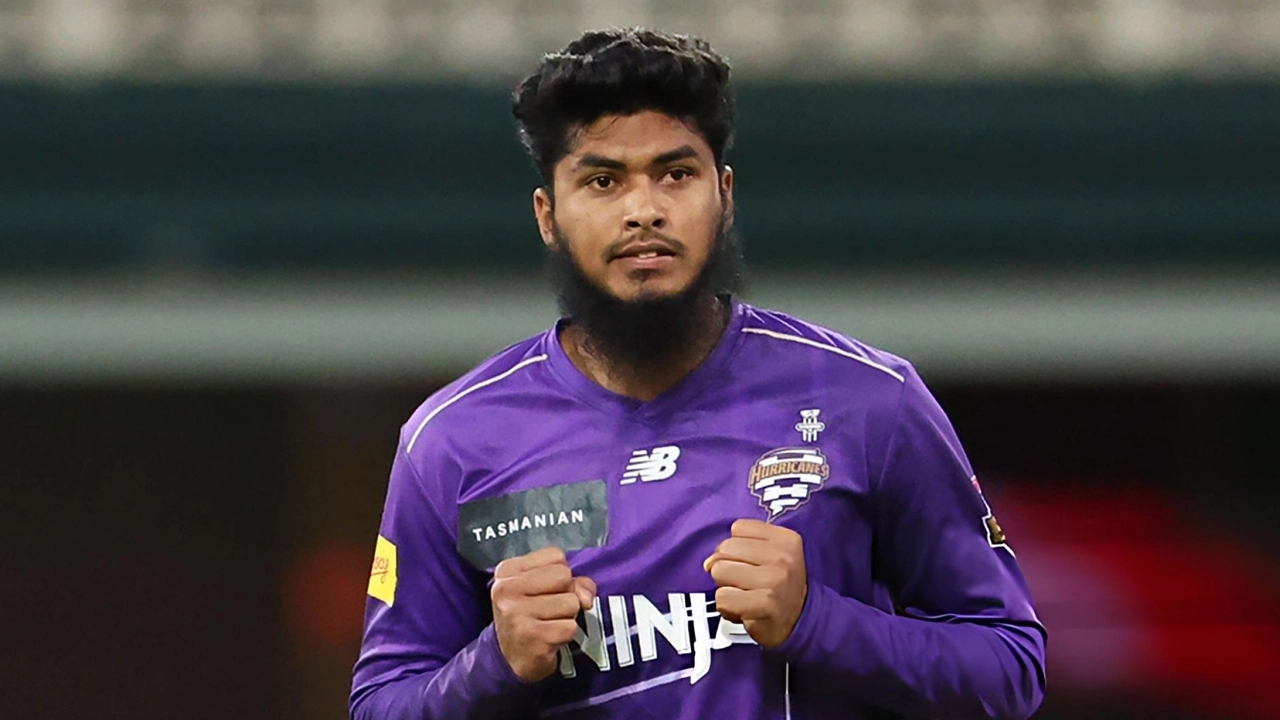 হোবার্ট হারিকেন্সের জার্সিতে রিশাদ হোসেন ।। ছবি: সংগৃহীত