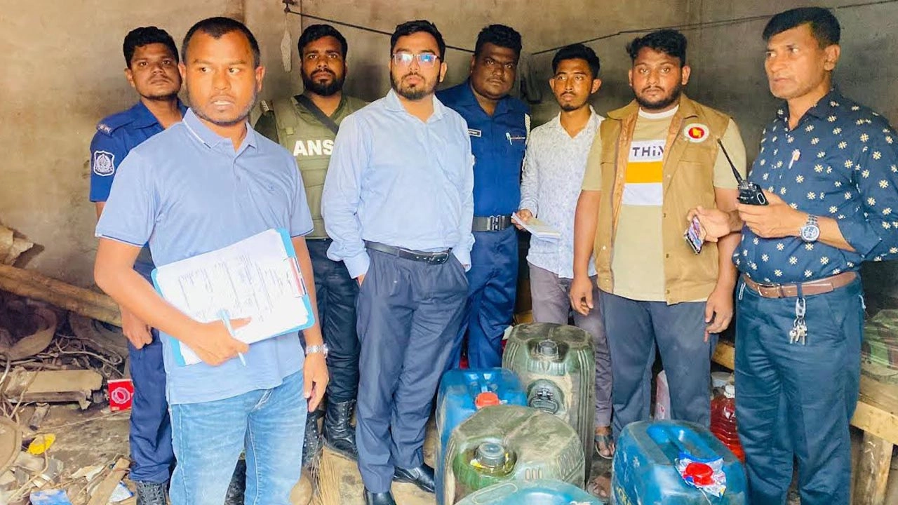 বেলাবোতে ১৭৫ লিটার অকটেন জব্দ