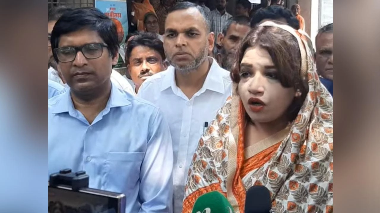 বক্তব্য রাখছেন পররাষ্ট্র প্রতিমন্ত্রী শামা ওবায়েদ ইসলাম রিংকু