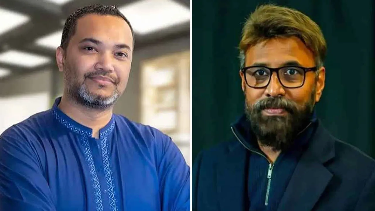 প্রধানমন্ত্রীর উপদেষ্টা মাহদী আমিন ও প্রেস সচিব আবু আব্দুল্লাহ এম ছালেহ (শিবলী)। ছবি: সংগৃহীত