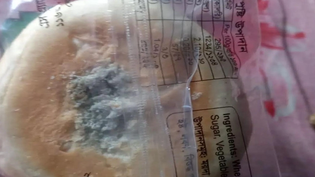 মতলব উত্তরের প্রভাতী শিশুকানন মান্দারতলী সরকারি প্রাথমিক বিদ্যালয়ে বিতরণ করা ফিডিং কর্মসূচির রুটিতে দেখা গেছে পচন ও ছত্রাকের উপস্থিতি।