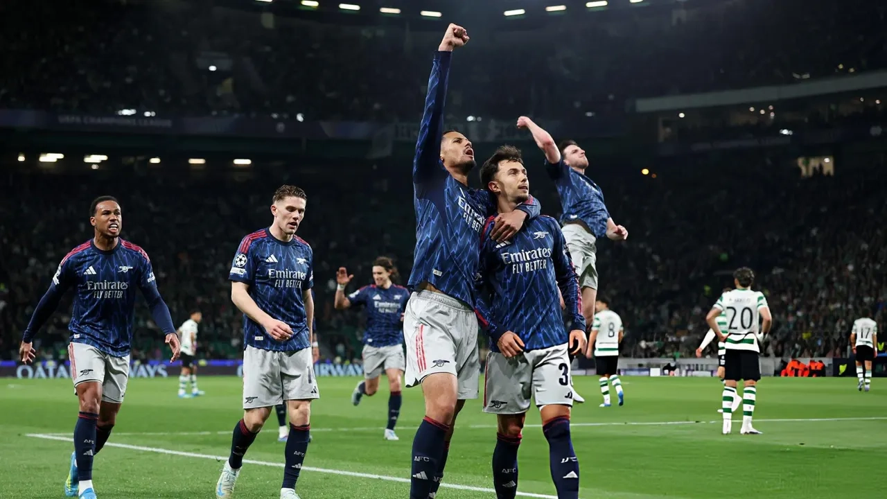 আর্সেনালের জয়ের নায়ক কাই হাভার্টজের উদযাপন ।। ছবি: সংগৃহীত