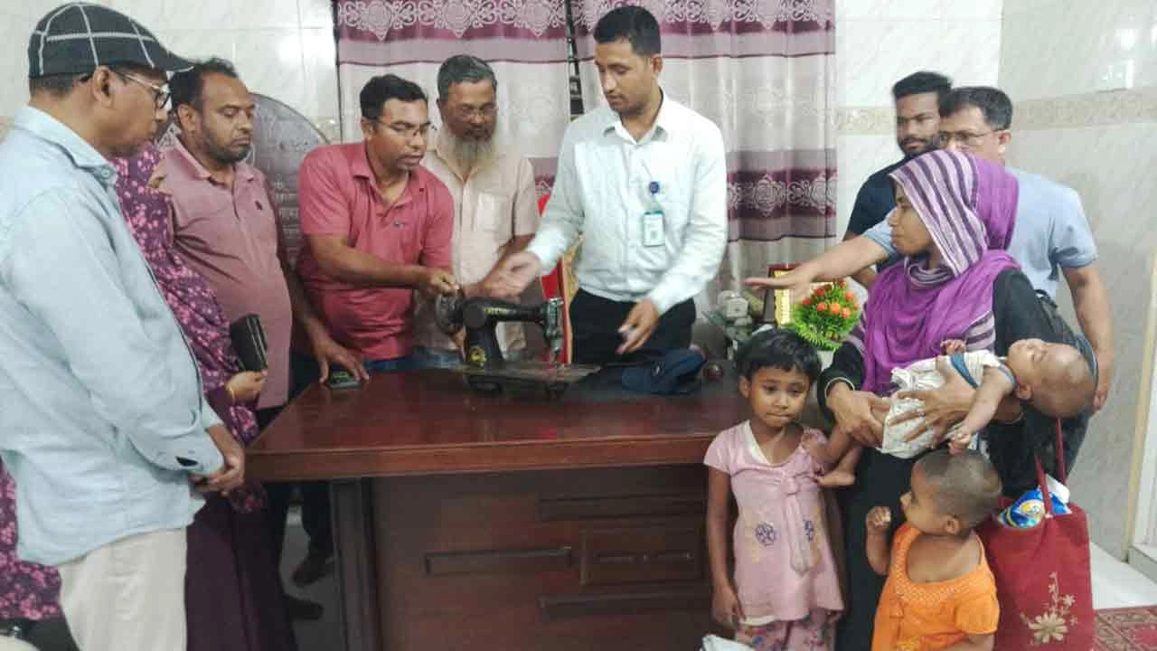 জিয়ানগরে অভাবের তাড়নায় তিন সন্তানকে ইউনিয়ন পরিষদে ফেলে যাওয়া মায়ের পাশে দাঁড়িয়েছে প্রশাসন