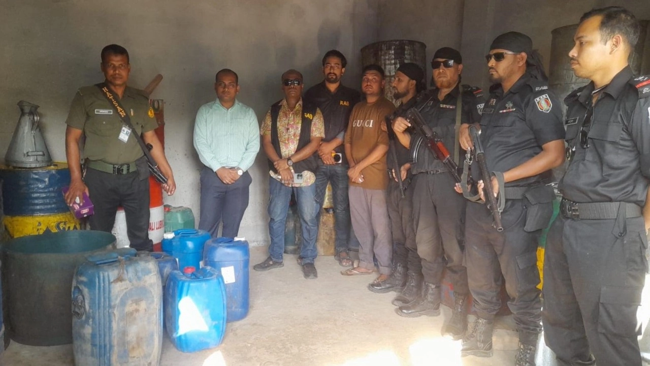 দিনাজপুরের পার্বতীপুরে র‌্যাবের অভিযান