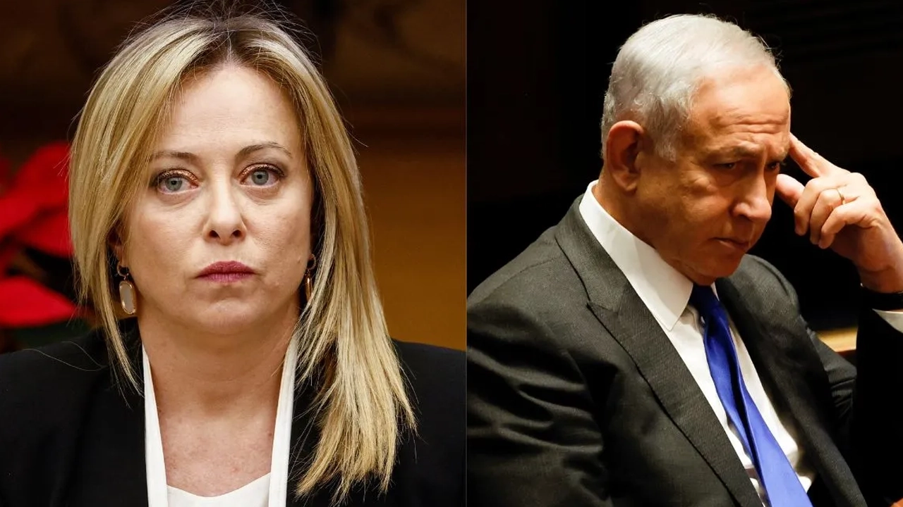 ইতালির প্রধানমন্ত্রী জর্জিয়া মেলোনি এবং ইসরায়েলের প্রধানমন্ত্রী বেনিয়ামিন নেতানিয়াহু ।। ছবি: সংগৃহীত