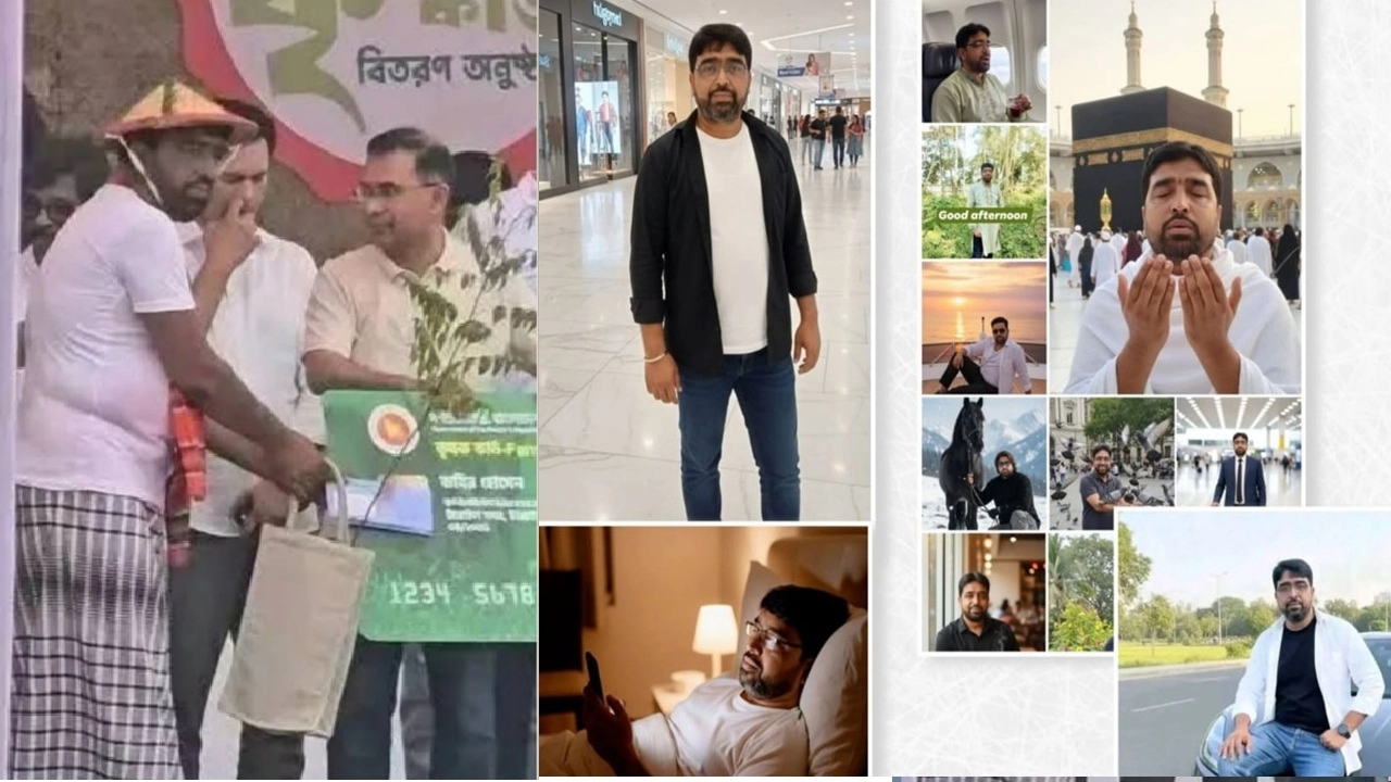 কৃষক কার্ড নিয়ে ভাইরাল কবির হোসেনের ছবিগুলা এআই দিয়ে তৈরি