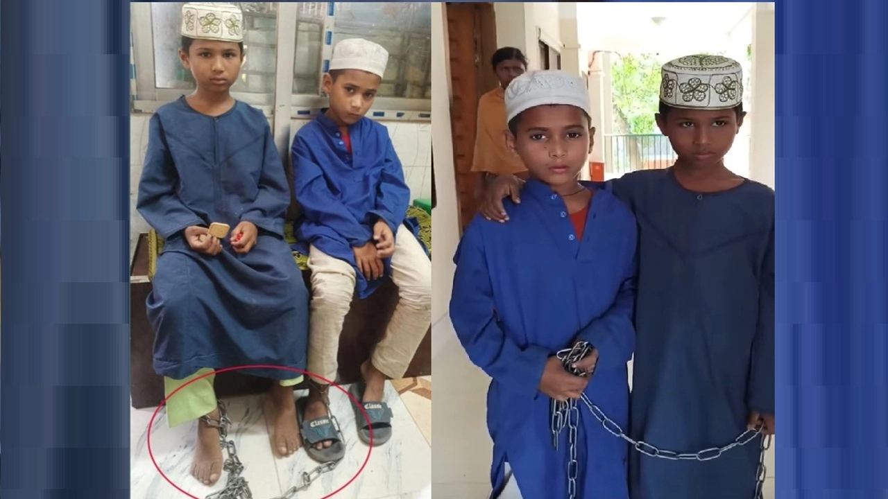 শিকলে বাঁধা অবস্থায় দুই শিশুকে উদ্ধার