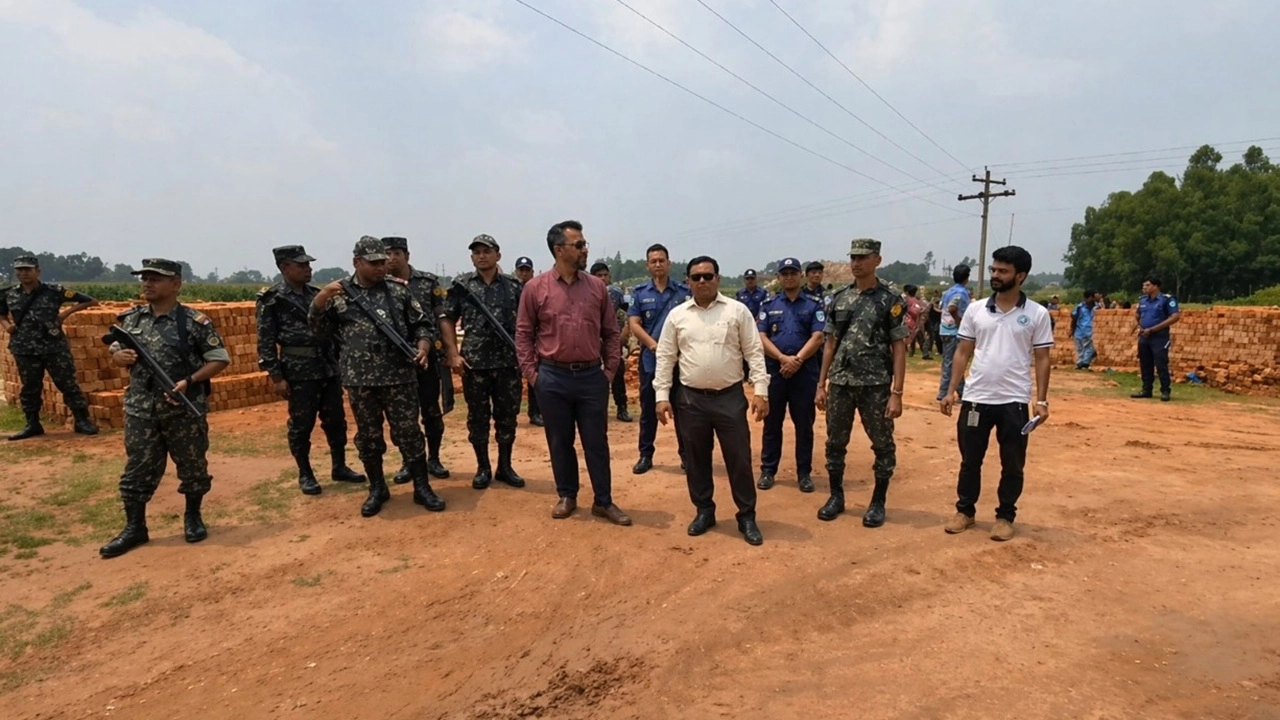 ঠাকুরগাঁওয়ের পীরগঞ্জ উপজেলায় লাইসেন্সবিহীন অবৈধ ইটভাটার বিরুদ্ধে অভিযান