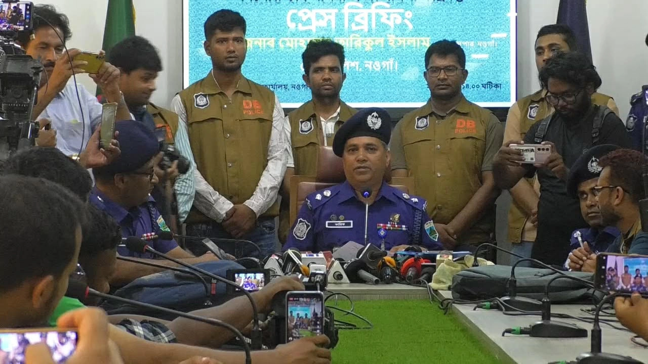 পুলিশ সুপারের কার্যালয়ে প্রেস ব্রিফিং