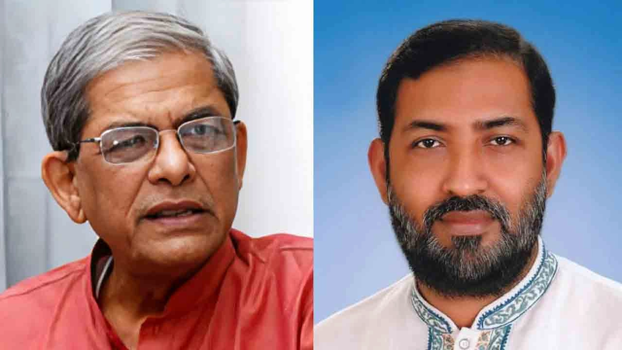 বিএনপি মহাসচিব মির্জা ফখরুল ইসলাম আলমগীর ও বাংলাদেশ লেবার পার্টির চেয়ারম্যান ডা. মোস্তাফিজুর রহমান ইরান