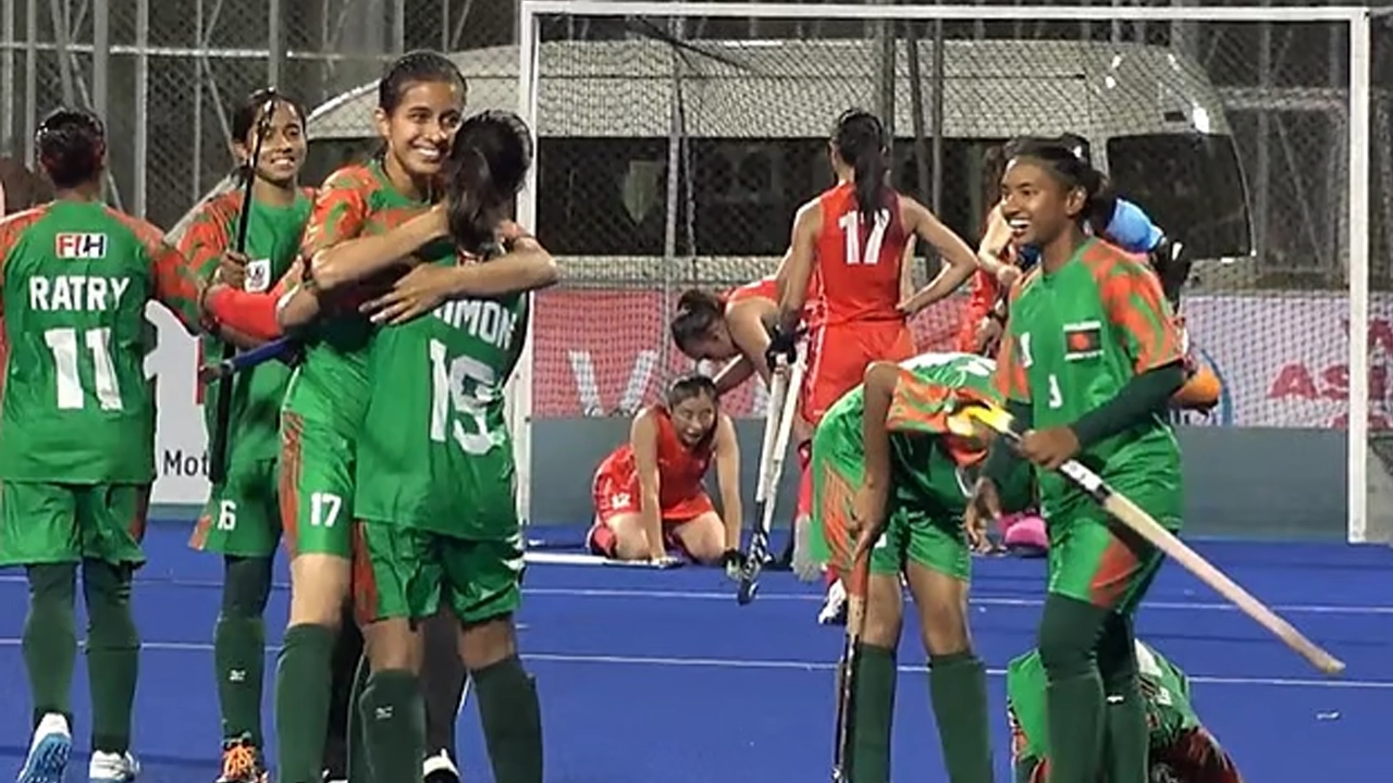 গোলের পর বাংলাদেশের উদযাপন ।। ছবি: সংগৃহীত