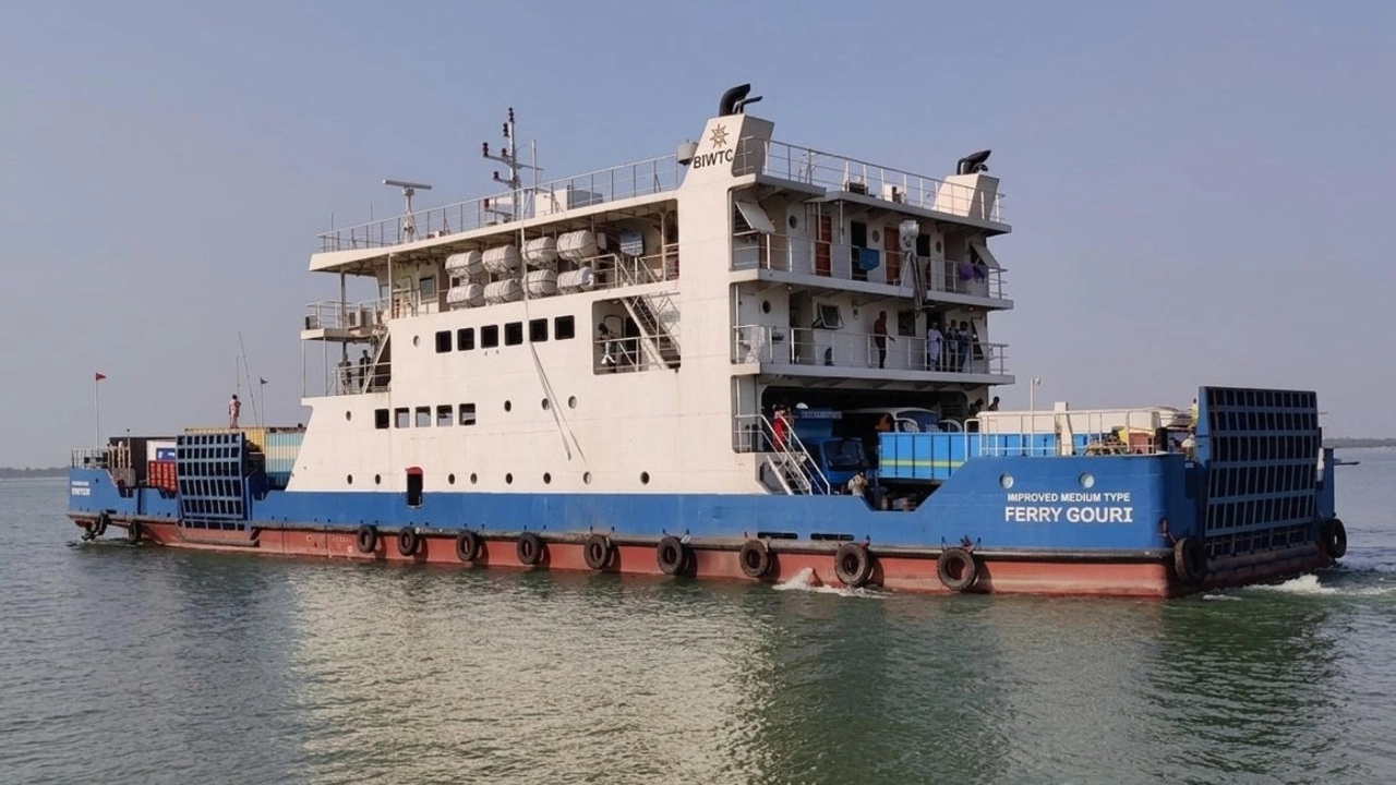 দেড় ঘণ্টা বন্ধ থাকার পর দৌলতদিয়া-পাটুরিয়া নৌরুটে ফেরি চলাচল শুরু