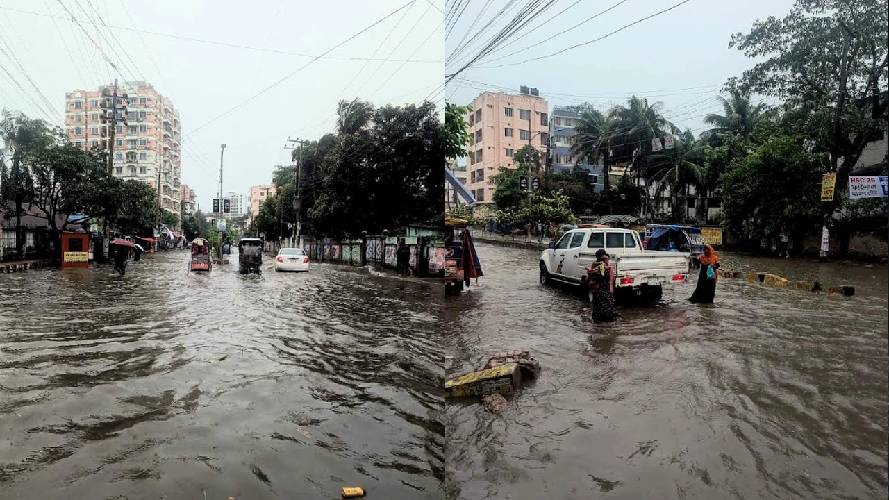 বৃষ্টিতে জলাবদ্ধতা কুমিল্লা নগরী
