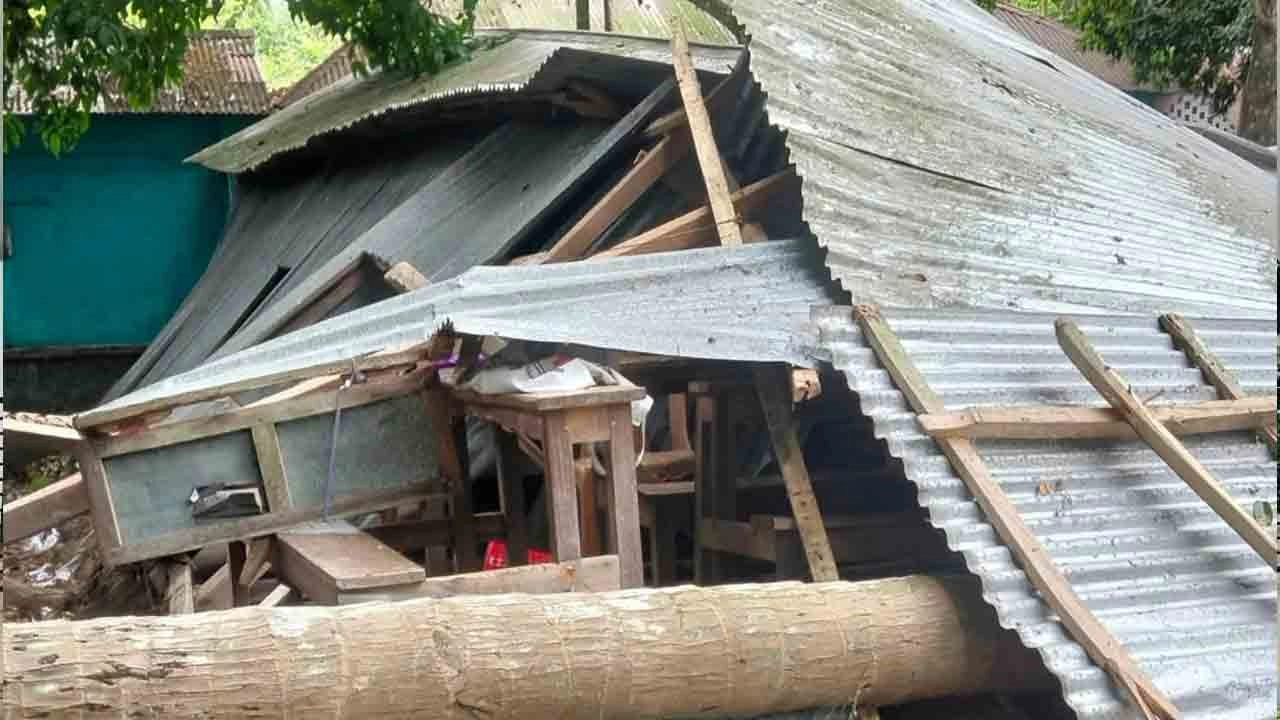 নড়াইলে ঝড়ে স্কুলেরওপর গাছ পড়ে দুই শিক্ষার্থী আহত