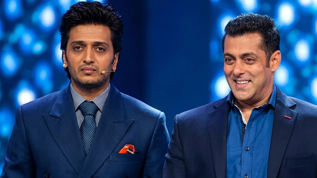 রিতেশ দেশমুখ ও সালমান খান। ছবি : সংগৃহীত