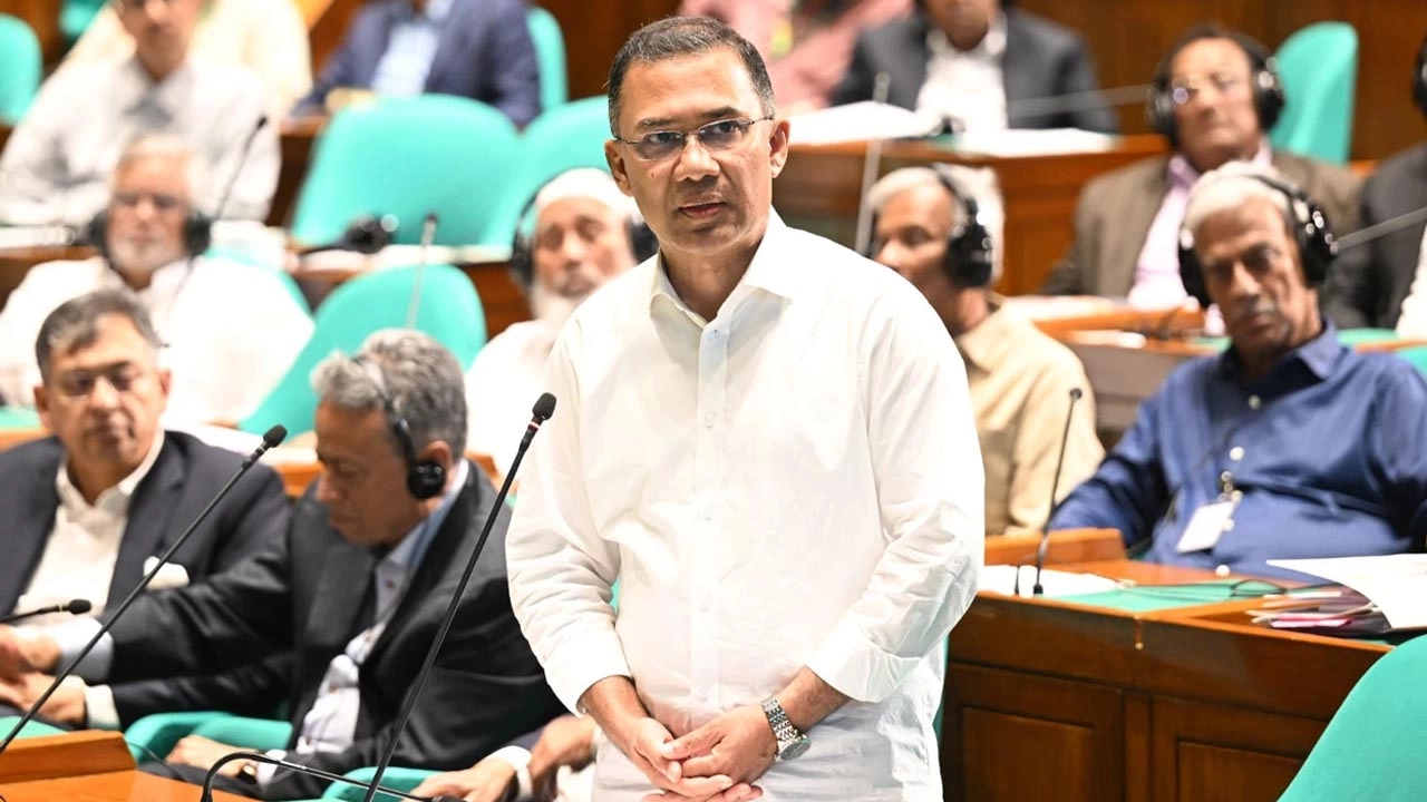 সংসদে প্রধানমন্ত্রী তারেক রহমান।