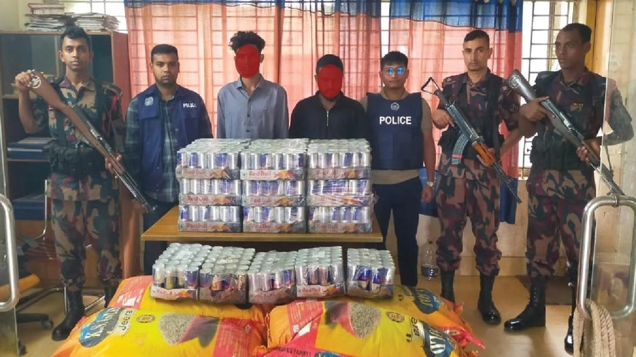 মাধবপুরে দেড় কোটি টাকার ভারতীয় পণ্য জব্দ, আটক ২