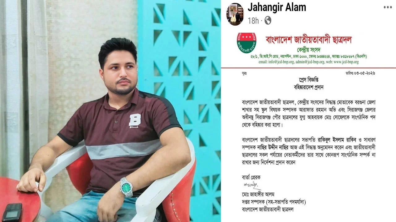 বহিষ্কৃত ছাত্রদল নেতা সোহেল রানা।
