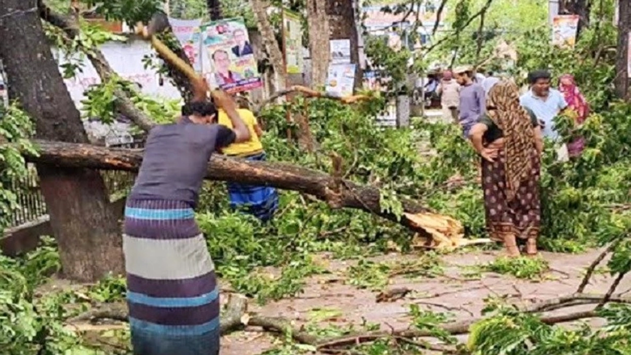 সদরপুরে ১৫ মিনিটের কালবৈশাখীর তাণ্ডব