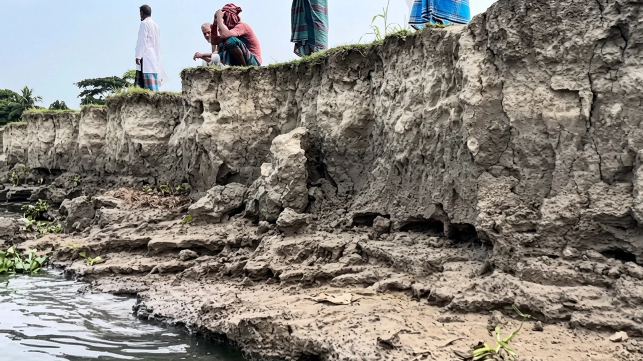 মতলব উত্তরের ধনাগোদা নদীর তীরবর্তী এলাকায় ভাঙন