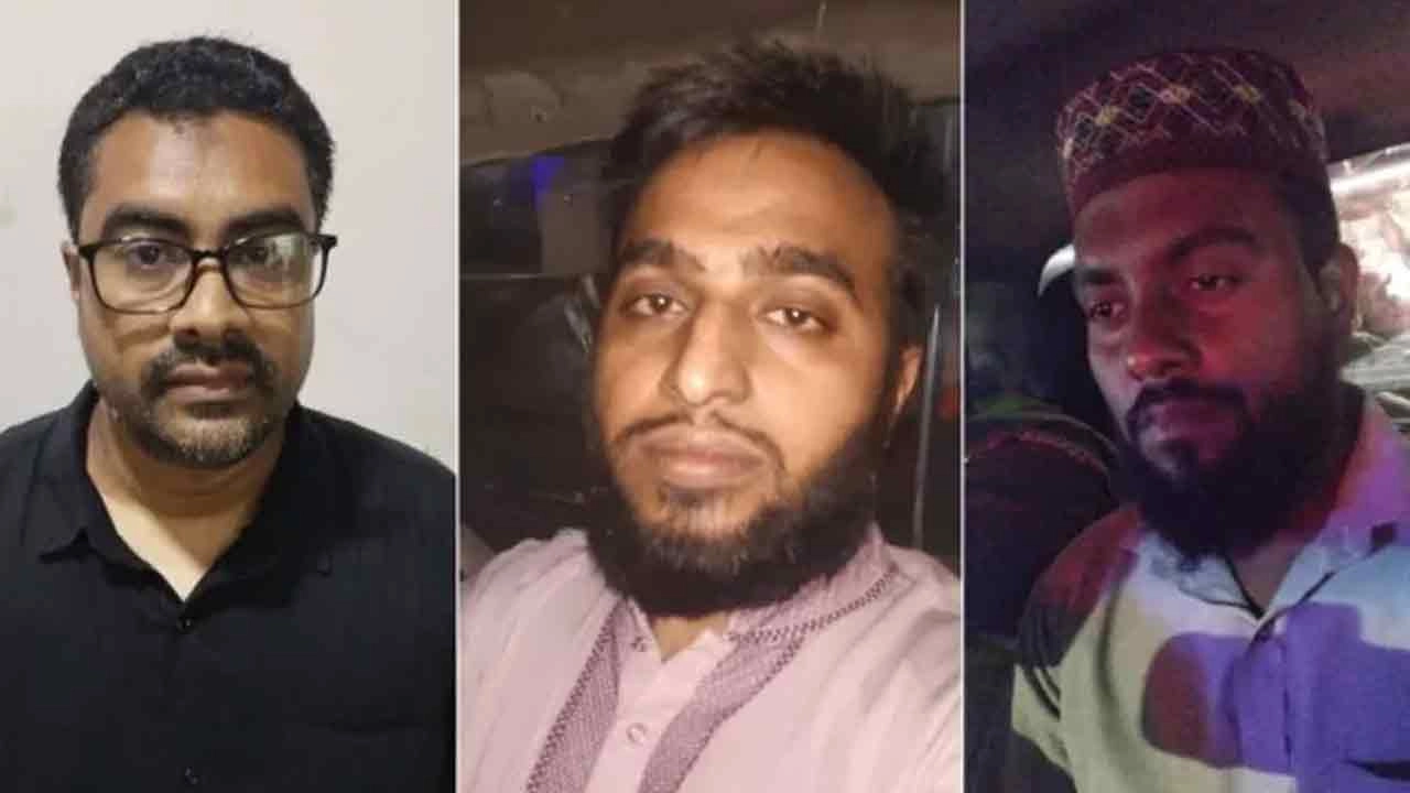 গ্রেপ্তারকৃত সাজ্জাদুল হক ও আরমান দেওয়ান এবং আজম