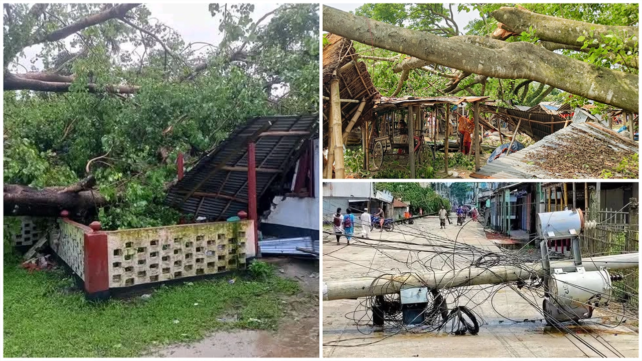 কালবৈশাখীর তান্ডবে ব্যাপক ক্ষয়-ক্ষতি