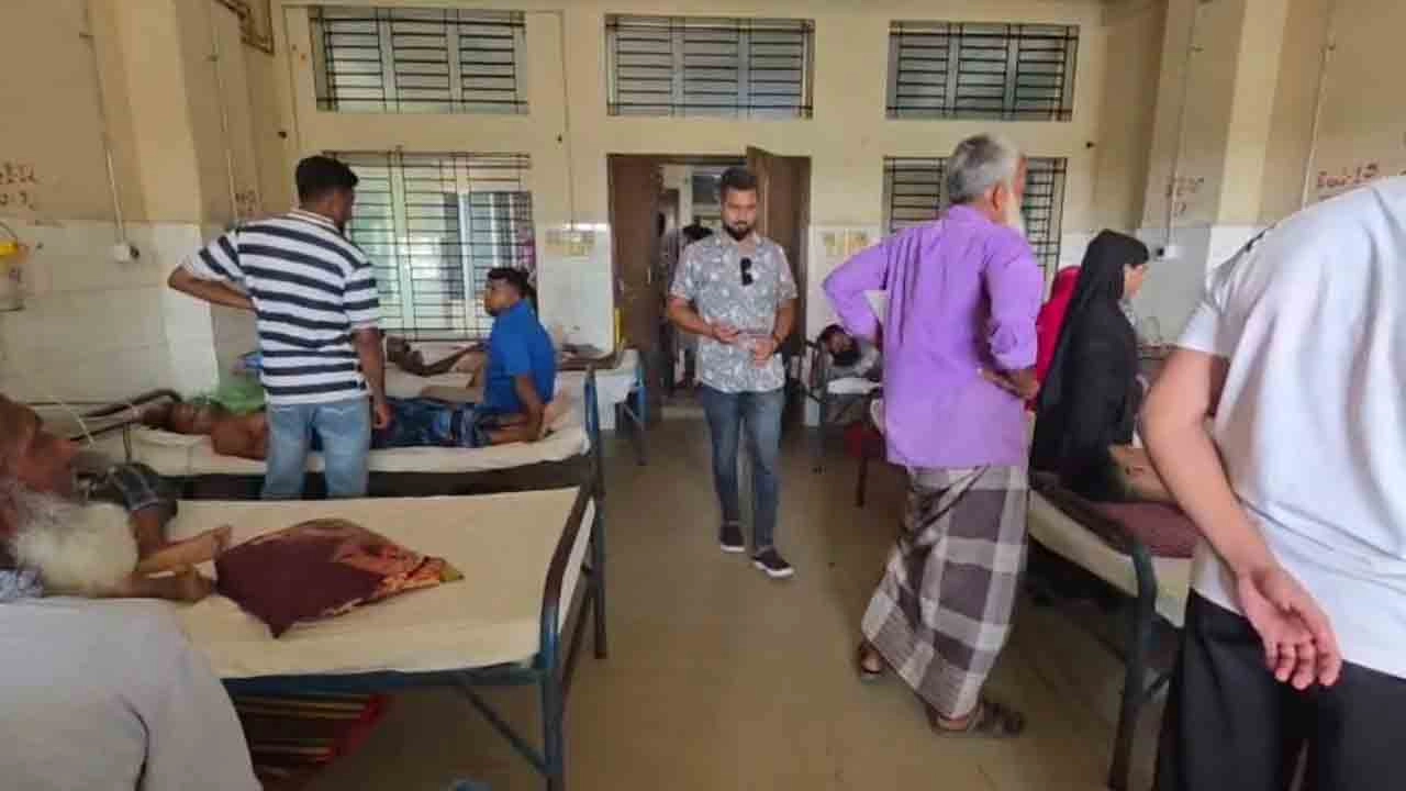 আহতদের নগরকান্দা উপজেলা স্বাস্থ্য কমপ্লেক্সে ভর্তি করা হয়