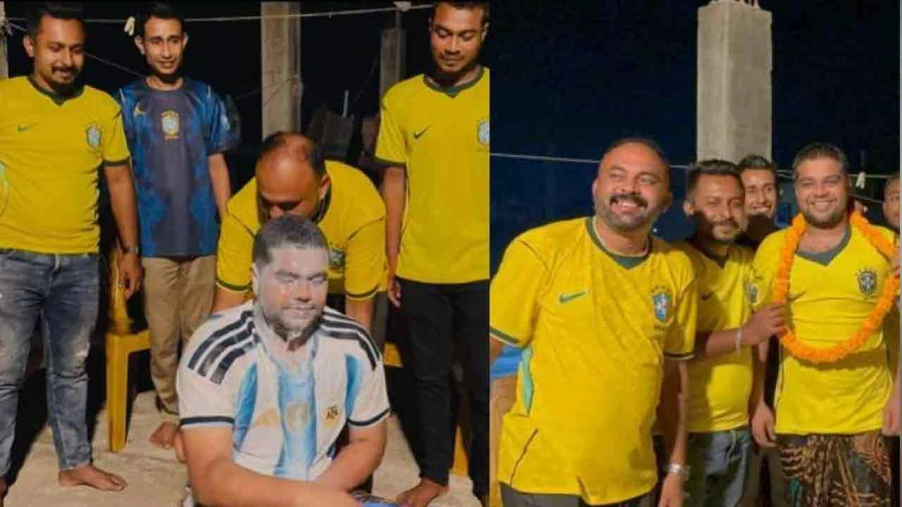 আর্জেন্টিনা সমর্থকের দুধ দিয়ে গোসল করে দল পরিবর্তন