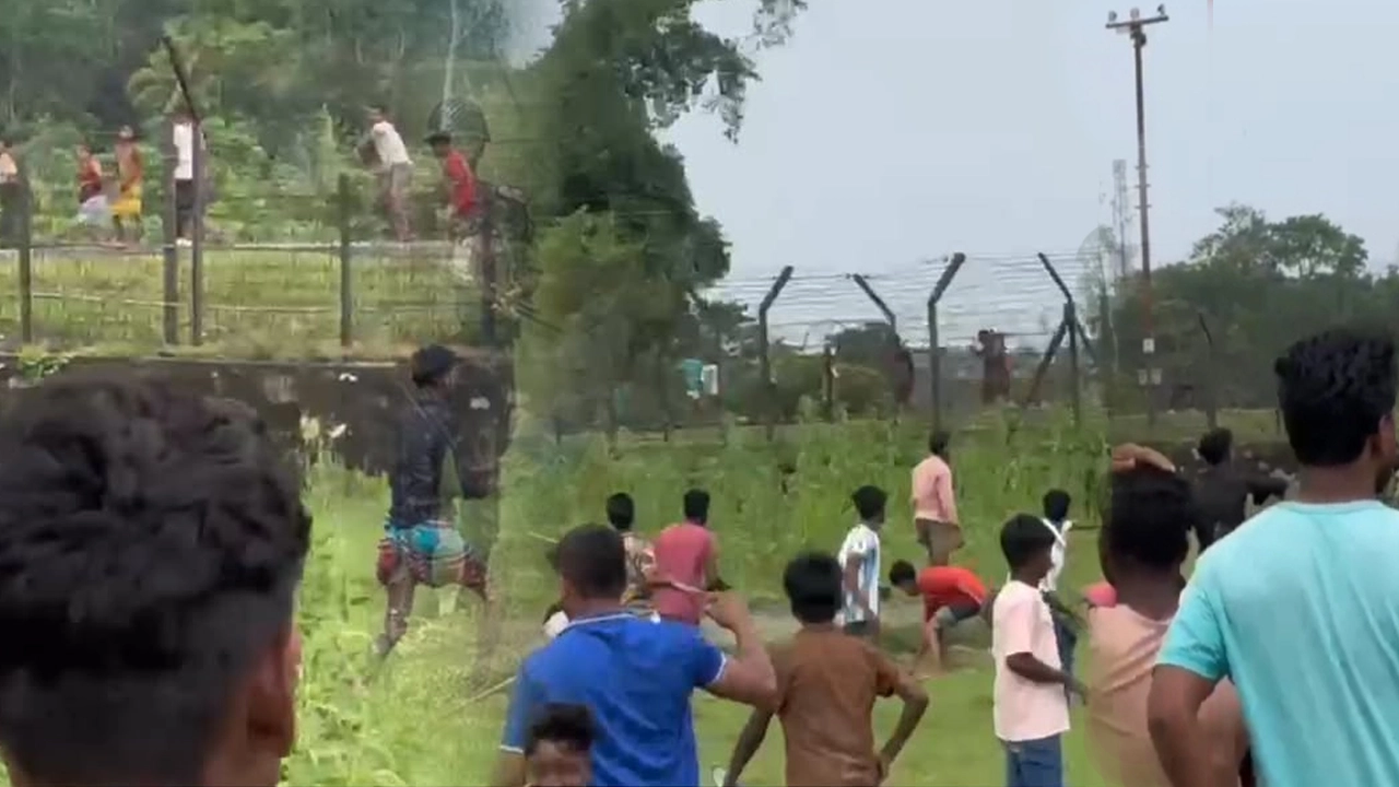 সীমান্তে ভারতীয়-বাংলাদেশিদের ইট-পাটকেল ছোড়াছুড়ি