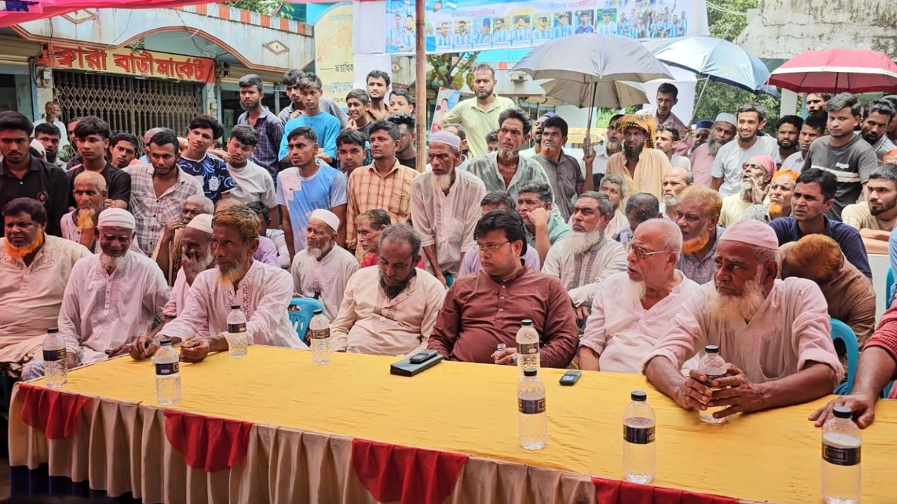 বড়ইউড়ি ইউনিয়নে সংঘর্ষের পর সাত গ্রামের শান্তি সমাবেশ