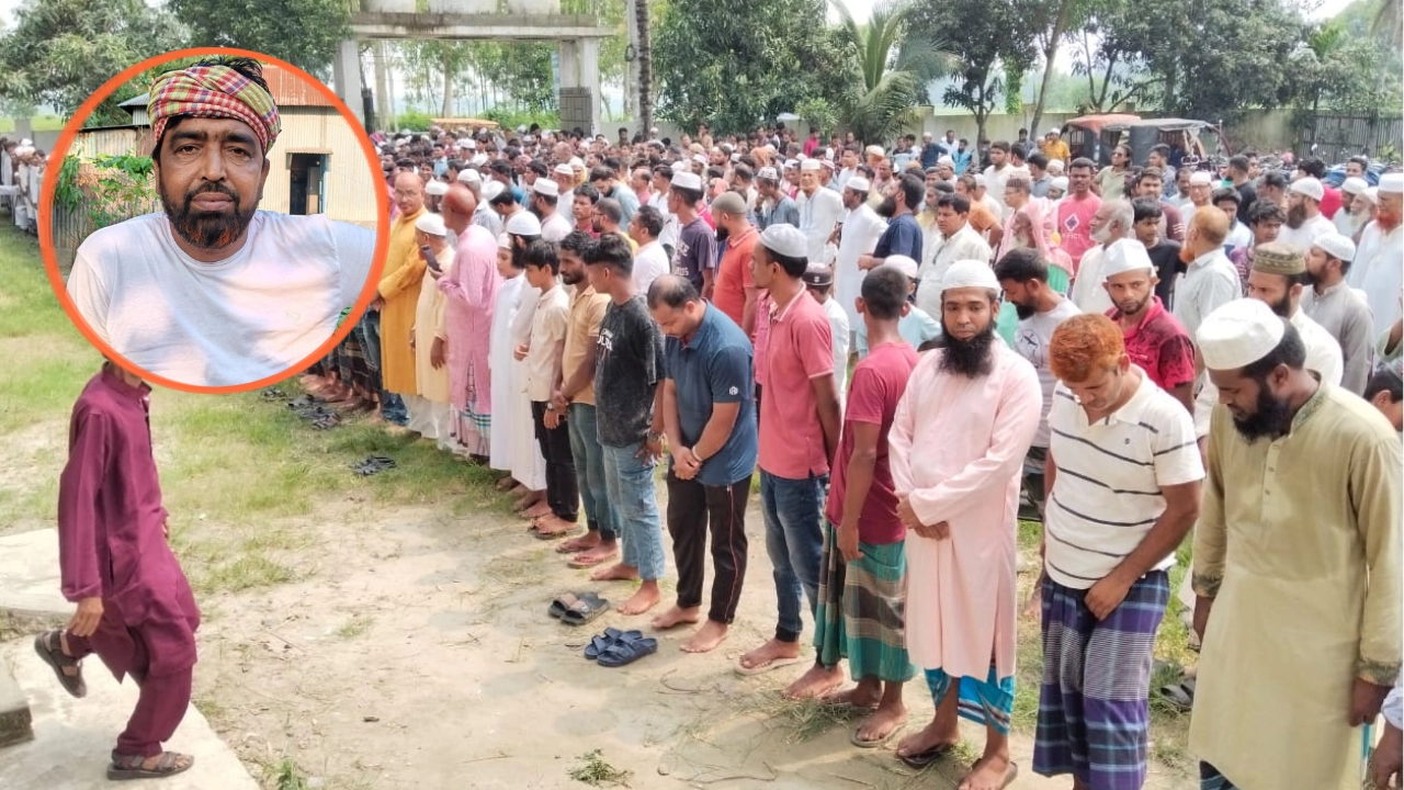 আলোচিত কৃষক কবির হোসেনের দাফন সম্পন্ন