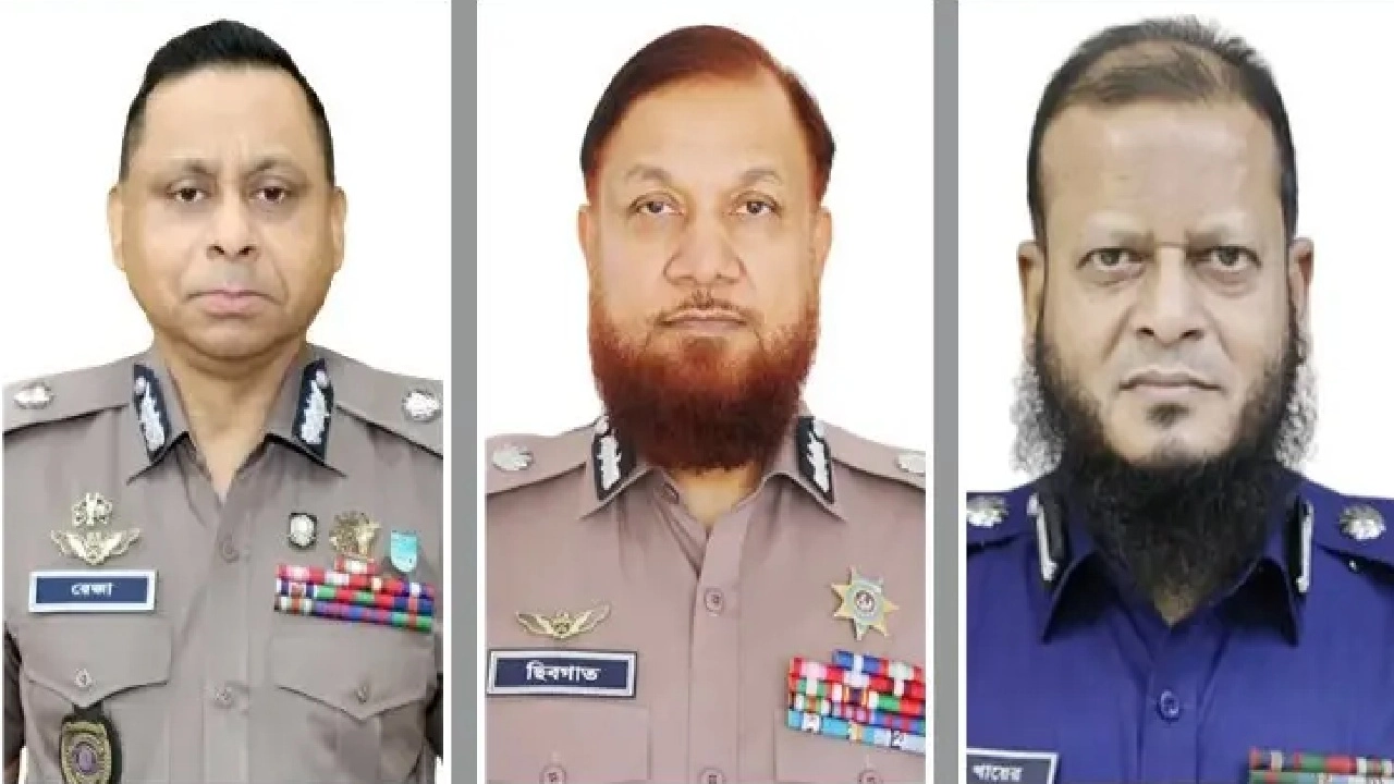 অবসরে গেলেন পুলিশের ৩ ঊর্ধ্বতন কর্মকর্তা