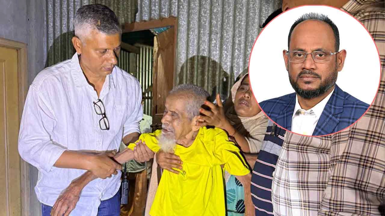 অসহায় বৃদ্ধের পাশে দাঁড়ালেন টাঙ্গাইল সদর আসনের সংসদ সদস্য ও মৎস্য ও প্রাণিসম্পদ প্রতিমন্ত্রী সুলতান সালাউদ্দিন টুকু