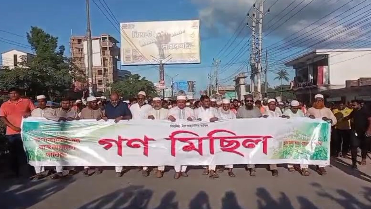 চুয়াডাঙ্গায় ১১ দলীয় ঐক্যের গণমিছিল