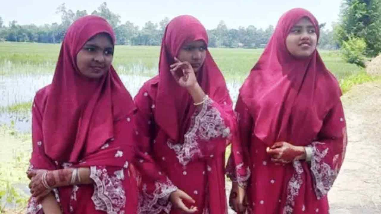 তিন যমজ বোন তাবিয়া রহমান, তাহিয়া রহমান ও তাকিয়া রহমান