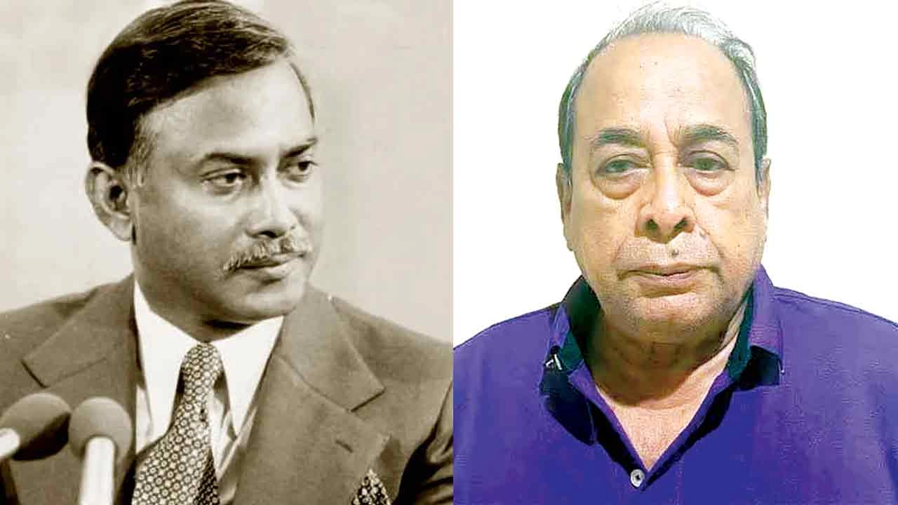 বাঁয়ে সাবেক প্রেসিডেন্ট জিয়াউর রহমান ও ডানে মোজাফফর