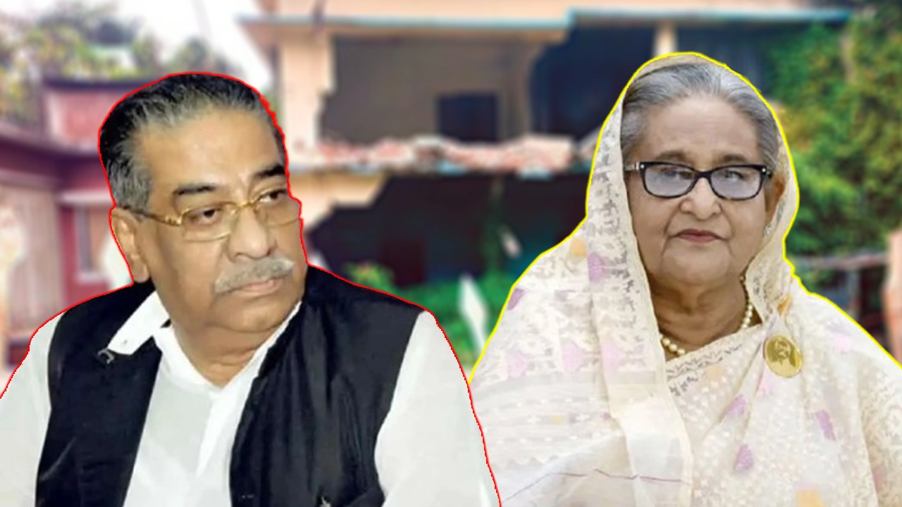আবুল হাসানাত আব্দুল্লাহ ও শেখ হাসিনা। ছবি: এনপিবি গ্রাফিক্স