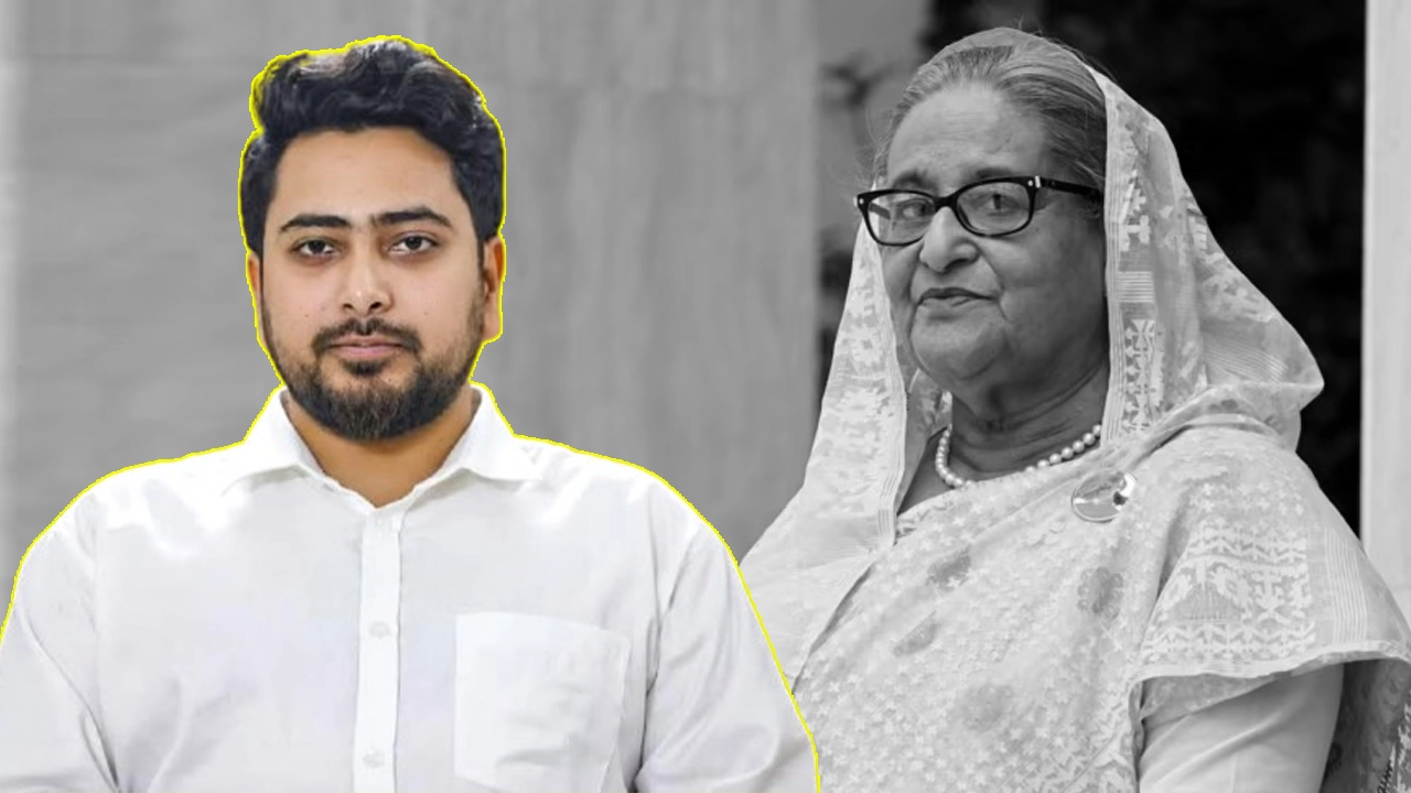 নাহিদ ইসলাম ও শেখ হাসিনা। ছবি: এনপিবি গ্রাফিক্স