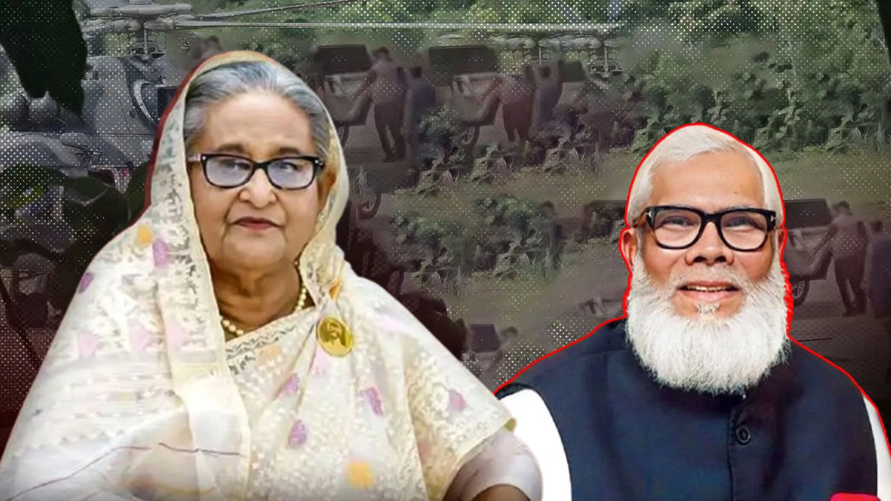 ক্ষমতাচ্যুত প্রধানমন্ত্রী শেখ হাসিনা ও সালমান এফ রহমান। ছবি: সংগৃহীত