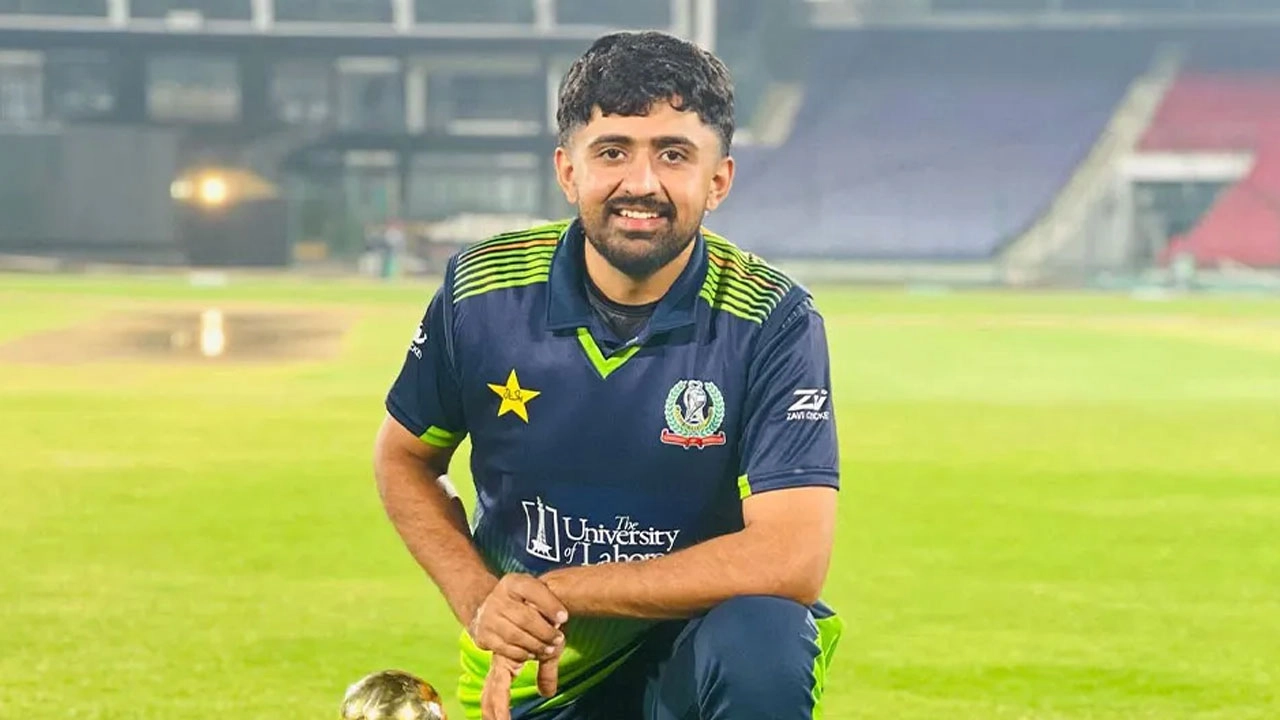 পাকিস্তানি ক্রিকেটার হামজা নজর। ছবি: সংগৃহীত