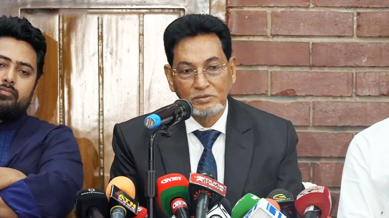 জাতীয় সংসদের চিফ হুইপ ও দলের ভাইস চেয়ারম্যান নূরুল ইসলাম মনি। ছবি: ভিডিও থেকে নেওয়া