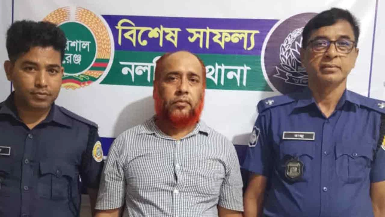 গ্রেপ্তারকৃত মনির হাওলাদার (হাসান)