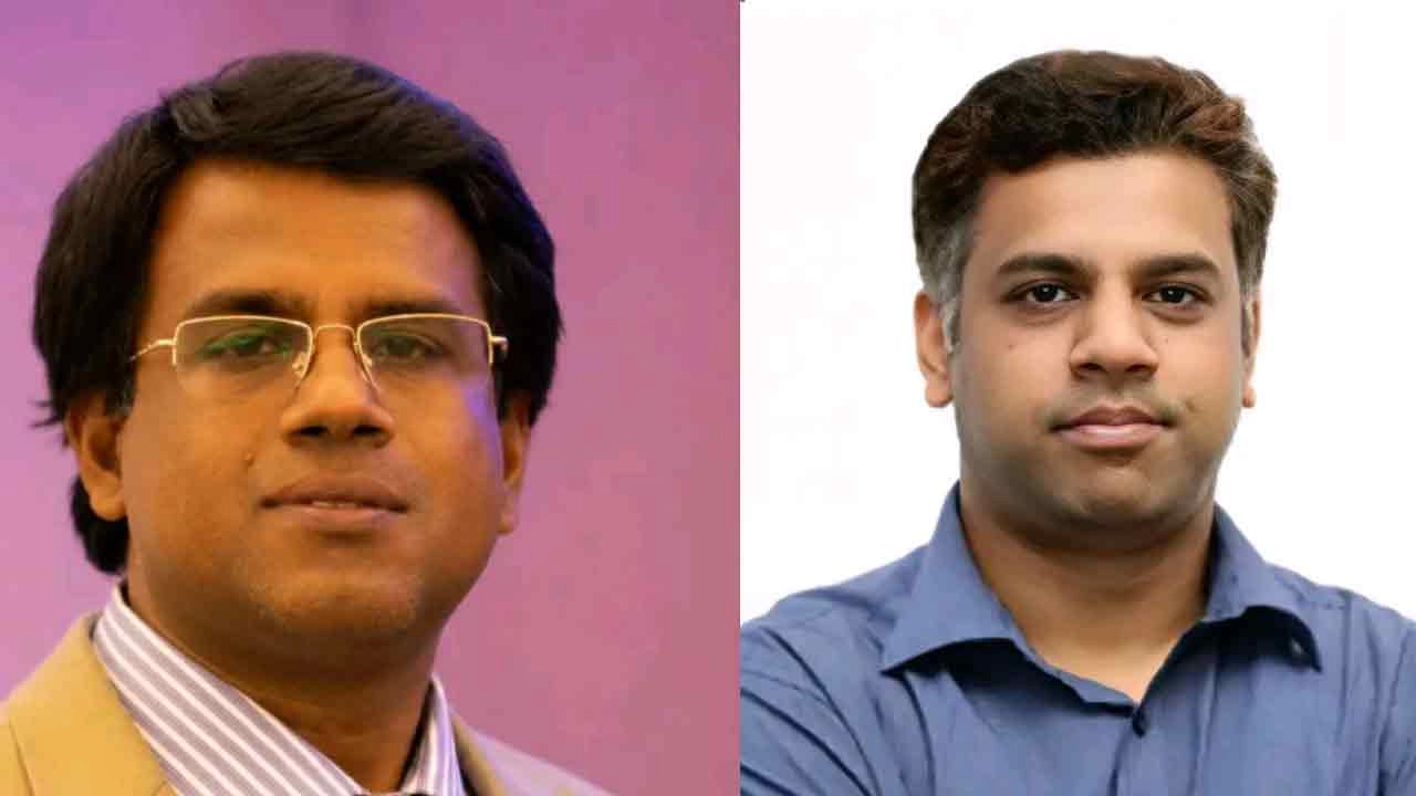 বাঁ থেকে উপ-উপাচার্য অধ্যাপক ড. জি এম রবিউল ইসলাম ও কোষাধ্যক্ষ অধ্যাপক শাহ মো. আতিকুল হক