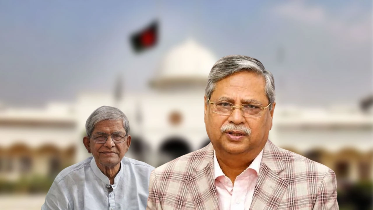মির্জা ফখরুল ও সাহাবুদ্দিন চুপ্পু। ছবি: সংগৃহীত