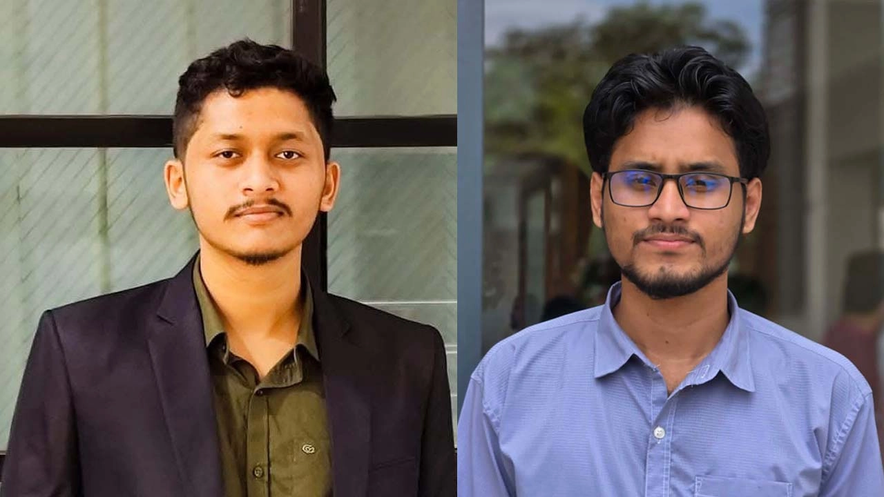 সভাপতি সামিন ও সাধারণ সম্পাদক আজম।