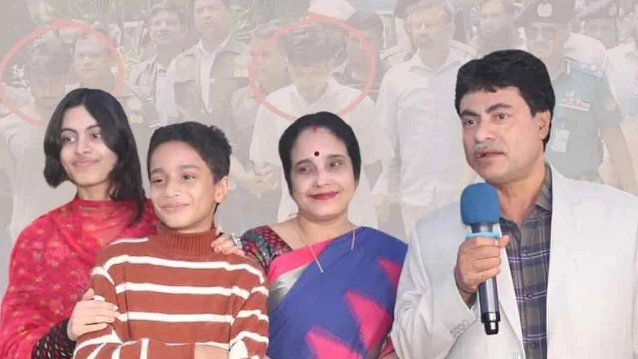 নিহত রংপুর জিলা স্কুলের সাবেক শিক্ষক গণপতি চক্রবর্তী, তাঁর স্ত্রী প্রীতিলতা চক্রবর্তী, মেয়ে পার্থী চক্রবর্তী আগামী ও ছেলে প্রিয়ম চক্রবর্তী