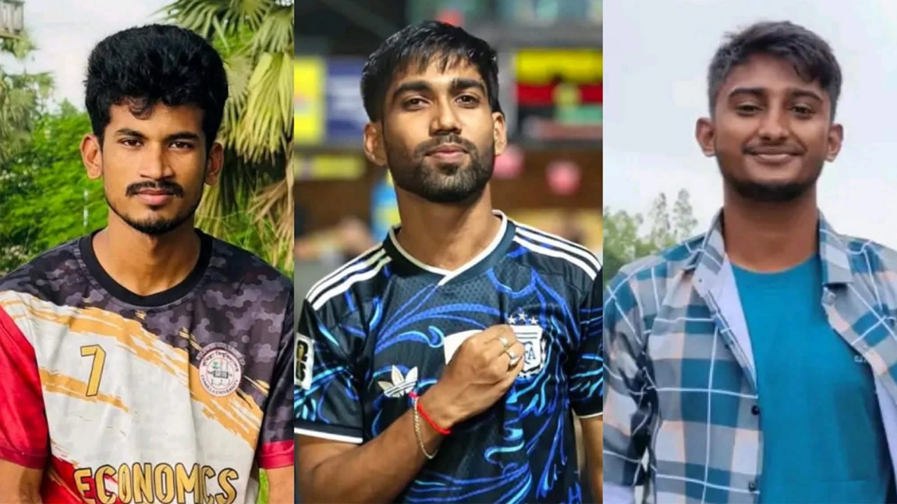 অভিযুক্ত তিন শিক্ষার্থী। ছবি: এনপিবি প্রতিনিধি